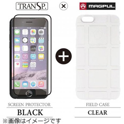 iPhone 6 Plus用　Field Case クリア × SCREEN PROTECTOR ブラック　MAGPUL