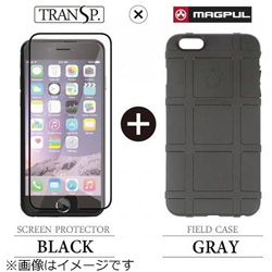 iPhone 6 Plus用　Field Case グレー × SCREEN PROTECTOR ブラック　MAGPUL