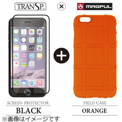 iPhone 6 Plus用　Field Case オレンジ × SCREEN PROTECTOR ブラック　MAGPUL