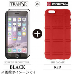 iPhone 6 Plus用　Field Case レッド × SCREEN PROTECTOR ブラック　MAGPUL