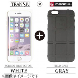 iPhone 6 Plus用　Field Case グレー × SCREEN PROTECTOR ホワイト　MAGPUL