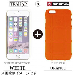 iPhone 6 Plus用　Field Case オレンジ × SCREEN PROTECTOR ホワイト　MAGPUL