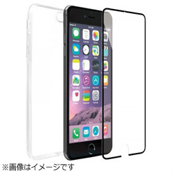 iPhone 6用　2PIECES FULL PROTECTOR 強化ガラス ハードケース　ブラック　TRANSP.
