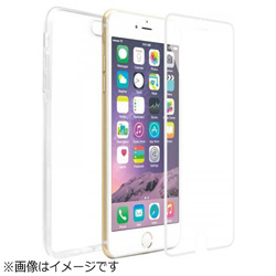 iPhone 6 Plus用　2PIECES FULL PROTECTOR 強化ガラス ハードケース　ホワイト　TRANSP.