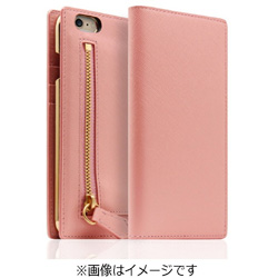iPhone 6s／6用　Saffiano Zipper Case　ベビーピンク　SLG Design　SD6657iP6S