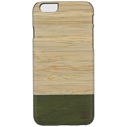 【在庫限り】 iPhone 6s／6用　天然木ケース Bamboo Forest　ブラックフレーム　Man＆Wood I6969iP6S