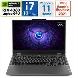 Lenovo(联想日本)83DV0077JP gemingunotopasokon LOQ 15IRX9(RTX 4060)月神灰色[15.6型/Windows11 Home/intel Core i7/存储器:16GB/SSD:512GB/Office HomeandBusiness/日本語版键盘/2024一年3月型号]