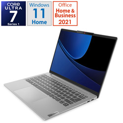ノートパソコン IdeaPad Slim 5i Gen 9 クラウドグレー 83DA001LJP ［14.0型 /Windows11 Home /intel Core Ultra 7 /メモリ：16GB /SSD：512GB /Office HomeandBusiness /日本語版キーボード /2024年3月モデル］