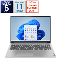 ノートパソコン IdeaPad Slim 5i Gen 9 クラウドグレー 83DC001PJP ［16.0型 /Windows11 Home /intel Core Ultra 5 /メモリ：16GB /SSD：512GB /Office HomeandBusiness /日本語版キーボード /2024年3月モデル］