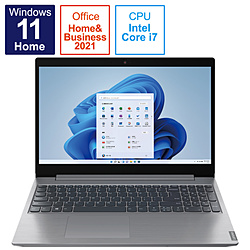ノートパソコン IdeaPad L360i プラチナグレー 82HL00BKJP ［15.6型 /Windows11 Home /intel Core i7 /メモリ：8GB /SSD：512GB /Office HomeandBusiness /日本語版キーボード /2021年11月モデル］