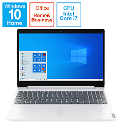 ノートパソコン IdeaPad L360i ブリザードホワイト 82HL001AJP ［15.6型 /Windows10 Home /intel Core i7 /Office HomeandBusiness /メモリ：8GB /SSD：512GB /日本語版キーボード /2021年3月モデル］