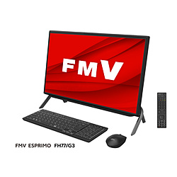 FMVF77G3B デスクトップパソコン ESPRIMO FH77/G3(テレビ機能) ブラック ［23.8型 /intel Core i7 /メモリ：16GB /HDD：1TB /SSD：256GB /2022年11月モデル］