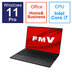 ノートパソコン FMV LIFEBOOK UH-X/H1 ピクトブラック FMVUXH1B ［14.0型 /Windows11 Pro /intel Core i7 /メモリ：16GB /SSD：512GB /Office HomeandBusiness /日本語版キーボード /2023年1月モデル］