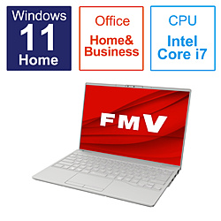 FUJITSU(富士通） ノートパソコン FMV LIFEBOOK UH90/H1 フロストグレー FMVU90H1H ［14.0型 /Windows11 Home /intel Core i7 /メモリ：16GB /SSD：512GB /Office HomeandBusiness /日本語版キーボード /2023年1月モデル］