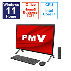 FMVF90H2B デスクトップパソコン FMV ESPRIMO FH90/H2(テレビ機能) ブラック ［27型 /intel Core i7 /メモリ：16GB /HDD：1TB /SSD：512GB /2023年7月モデル］