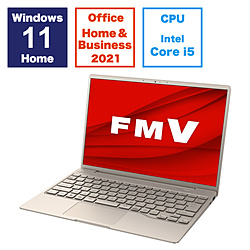 ノートパソコン FMV LIFEBOOK CH75/H3 ベージュゴールド FMVC75H3G ［13.3型 /Windows11 Home /intel Core i5 /メモリ：16GB /SSD：512GB /Office HomeandBusiness /日本語版キーボード /2023年11月モデル］