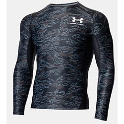 メンズ トレーニング UAアイソチル コンプレッション ロングスリーブ シャツ プリント UA ISO-CHILL Comp LS Printed(XXLサイズ/Black) 137189 UNDER ARMOUR Black 1371893 ［メンズ］