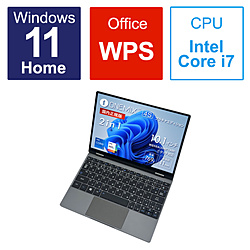 ノートパソコン OneMix4S プラチナエディション スペースグレー ONEMIX4SP-J7-1R ［10.1型 /Windows11 Home /intel Core i7 /メモリ：16GB /SSD：1TB /WPS Office /日本語版キーボード /2022年12月モデル］