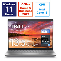 ノートパソコン Inspiron 13 5330 プラチナシルバー MI553-DWHBCS ［13.3型 /Windows11 Home /intel Core i5 /メモリ：16GB /SSD：512GB /Office HomeandBusiness Premium /日本語版キーボード /2023年秋冬モデル］