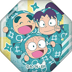 忍たま乱太郎 ガラスマグネット　乱太郎＆きり丸＆しんべヱ【再販】