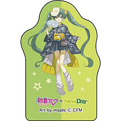 初音ミク×NewDays　ダイカットステッカー　maple