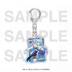 アニメ『この素晴らしい世界に祝福を！』ホロアクリルキーホルダー　描き下ろしイラスト「プロレスラー!」　アクア ◆アニメ『この素晴らしい世界に祝福を！』フェア特典対象