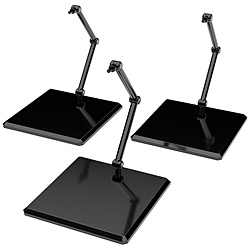 THE シンプルスタンド×3 BLACK[フィギュア＆模型用]