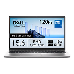 DELL(�f��) �m�[�g�p�\�R�� Dell 15(DC15250) �v���`�i�V���o�[ ND25-GWSC �m15.6�^ /Windows11 Home /intel Core 3 /�������F8GB /SSD�F512GB /���{��ŃL�[�{�[�h /2026�N�H
