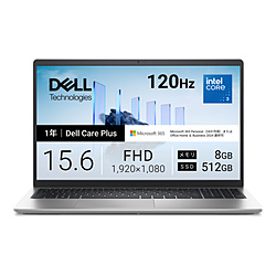 DELL(�f��) �m�[�g�p�\�R�� Dell 15(DC15250) �v���`�i�V���o�[ ND25-GWM3SC �m15.6�^ /Windows11 Home /intel Core 3 /�������F8GB /SSD�F512GB /M365 (24����) or 