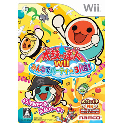 〔中古品〕 太鼓の達人みんなでパーティ3代目！（ソフト単品版）【Wii】