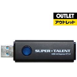 SUPERTALENT USBメモリ SUPERTALENT ブラック ST3U28ES12 ［128GB /USB2.0 /USB TypeA /ノック式］