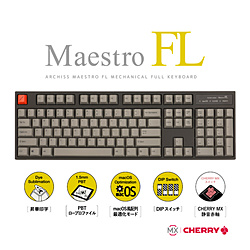 MaestroFL Ѹ US Ųּ ᥫ˥ͭܡ USB-A/USB-Cб Win/Macб 104 AS-KBM04/SRGB