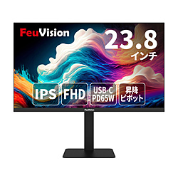FEUVISION USB-C�ڑ� PC���j�^�[ �G���g���[�V���[�Y FSID24BF1AE �u���b�N EW-FSID24BF1AE �m23.8�^ /�t��HD(1920×1080) /���C�h /120Hz�n