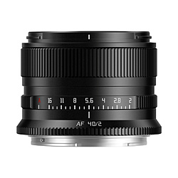 銘匠光学 TTArtisan AF 40mm f/2 ニコンZマウント TT-40F2AF-Z-B 銘匠光学 TTArtisan AF 40mm f/2 ニコンZマウント TT-40F2AF-Z-B