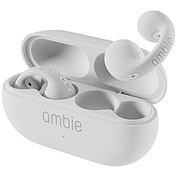 ambie(安Ｂ)完全无线入耳式耳机sound earcuffs White×White AM-TW02/WWC[无线(左右分离)/Bluetooth对应]