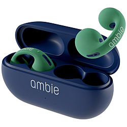 ambie(Ar[) SCXCz sound earcuffs Indigo×Green AM-TW02/GIC mCX(E) /BluetoothΉn