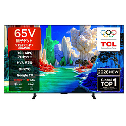 TCL(�e�B�[�V�[�G��) 4K�ʎq�h�b�g�t���e���r 65A400 �m65V�^ /Bluetooth�Ή� /4K�Ή� /BS�ECS 4K�`���[�i�[���� /YouTube�Ή��n