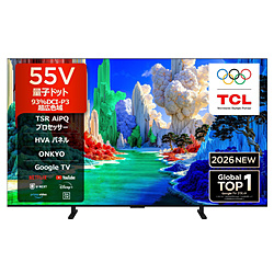 TCL(�e�B�[�V�[�G��) 4K�ʎq�h�b�g�t���e���r 55A400 �m55V�^ /Bluetooth�Ή� /4K�Ή� /BS�ECS 4K�`���[�i�[���� /YouTube�Ή��n
