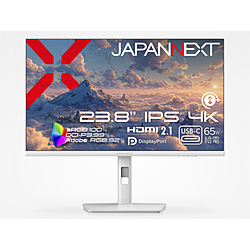 JAPANNEXT USB-C�ڑ� PC���j�^�[ �z���C�g JN-IPS238U-HSPC6-W �m23.8�^ /4K(3840×2160�j /���C�h /60Hz�n