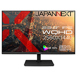 JAPANNEXT USB-CΉ PCj^[ JN-IPS238WQHD2-C65W m23.8^ /WQHD(2560×1440j /Ch /75Hzn