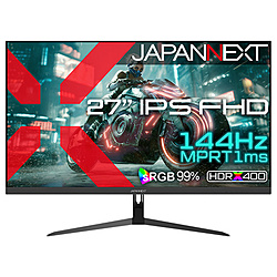 JAPANNEXT JN-IPS27G144F PC��˥��� ��27�� /�ե�HD(1920��1080) /�磻�� /144Hz��