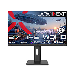 JAPANNEXT PC���j�^�[ JN-IPS27Q3-HSP �m27�^ /WQHD(2560×1440�j /���C�h /100Hz�n