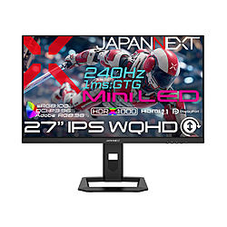 JAPANNEXT JN-IPSM27G240Q-HSP �Q�[�~���O���j�^�[ �m27�^ /WQHD(2560×1440�j /���C�h /240Hz�n