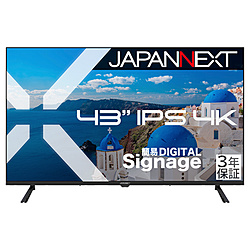 JAPANNEXT PCj^[ 3Nۏ JN-IPS43U-M-H3 m43^ /4K(3840×2160j /Ch /60Hzn