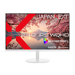 JAPANNEXT PC���j�^�[ �z���C�g JN-IPS238Q-W �m23.8�^ /WQHD(2560×1440�j /���C�h /75Hz�n