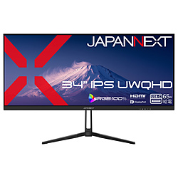 JAPANNEXT USB-C�ڑ� PC���j�^�[ JN-IPS34UQ2-C6 �m34�^ /UWQHD(3440×1440�j /���C�h /75Hz�n