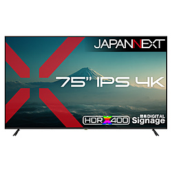 JAPANNEXT PC���j�^�[ 2�N�ۏ� JN-IPS75U-M �m75�^ /4K(3840×2160�j /���C�h /60Hz�n