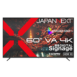 JAPANNEXT PC���j�^�[ 2�N�ۏ� JN-V60U-M �m60�^ /4K(3840×2160�j /���C�h /60Hz�n