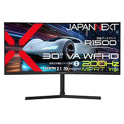 JAPANNEXT JN-VC30G200WF-HS PC���j�^�[ �m30�^ /UltraWide FHD(2560×1080�j /���C�h /�Ȗʌ^ /200Hz�n