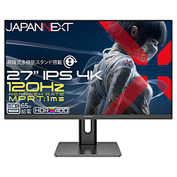 JAPANNEXT JAPANNEXT 27�^ IPS 120Hz/1msMPRT 4K3840×2160 JN-IPS27G120U2-HSPC6 HDMI2.1 DP USB-C�ő�65W���d JAPANNEXT JN-IPS27G120U2-HSPC